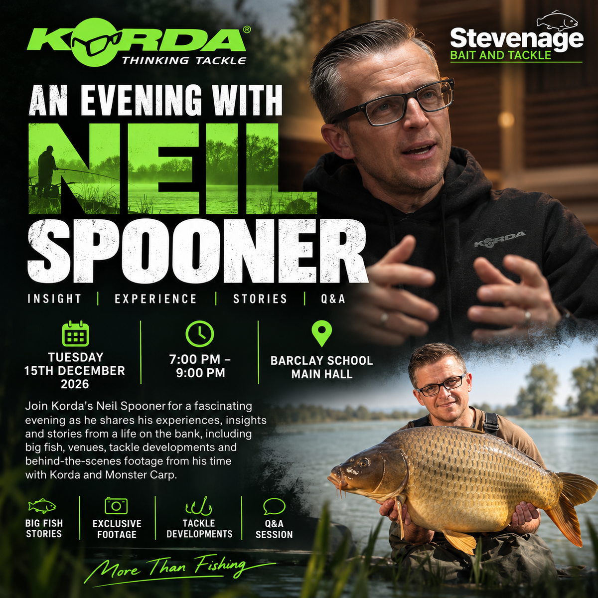 An Evening with Neil Spooner – Korda. - 15th December 2026