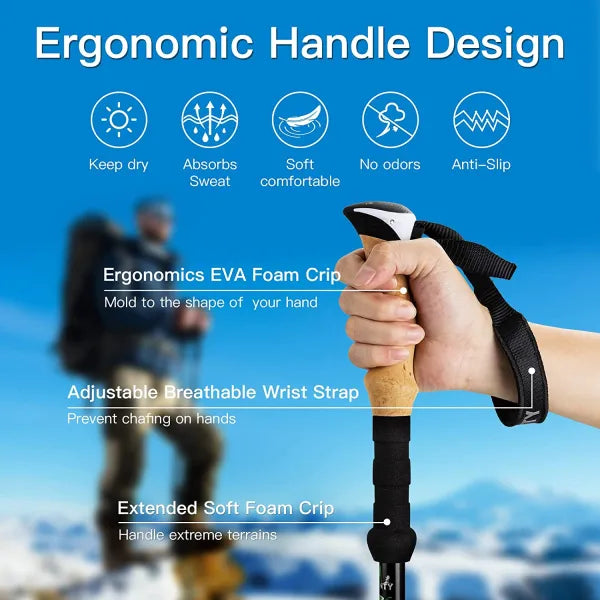 Load image into Gallery viewer, Night Cat Folding Trekking Poles
