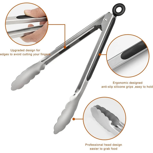 Stainless Steel Kitchen Tongs