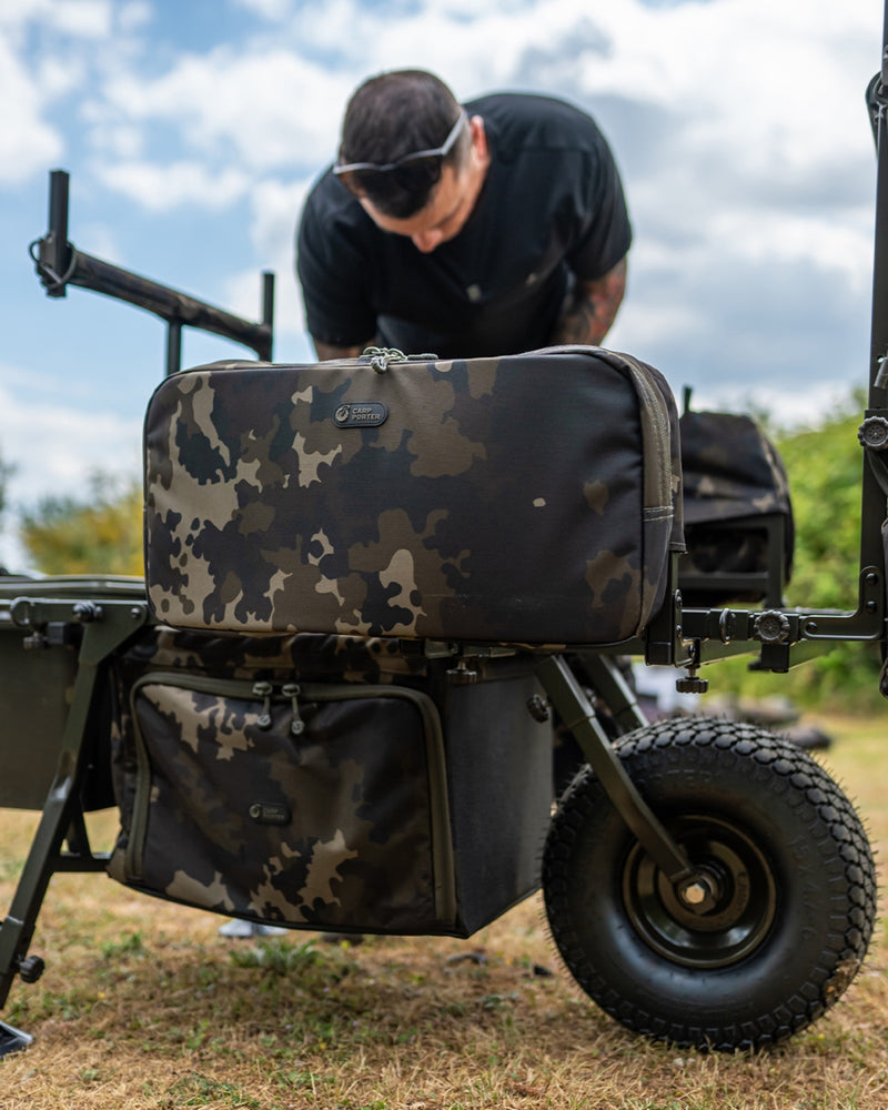 Load image into Gallery viewer, Carp Porter - Side Bar Bags Small Dark Kamo
