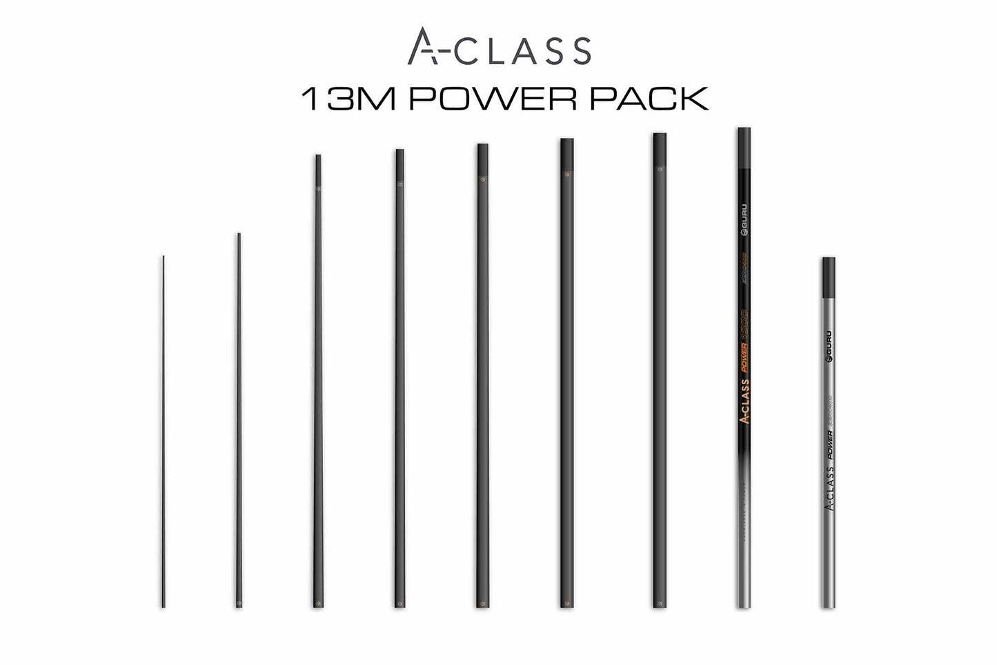 Tackle Guru - A-CLASS 13.0m Pole - Power Pack