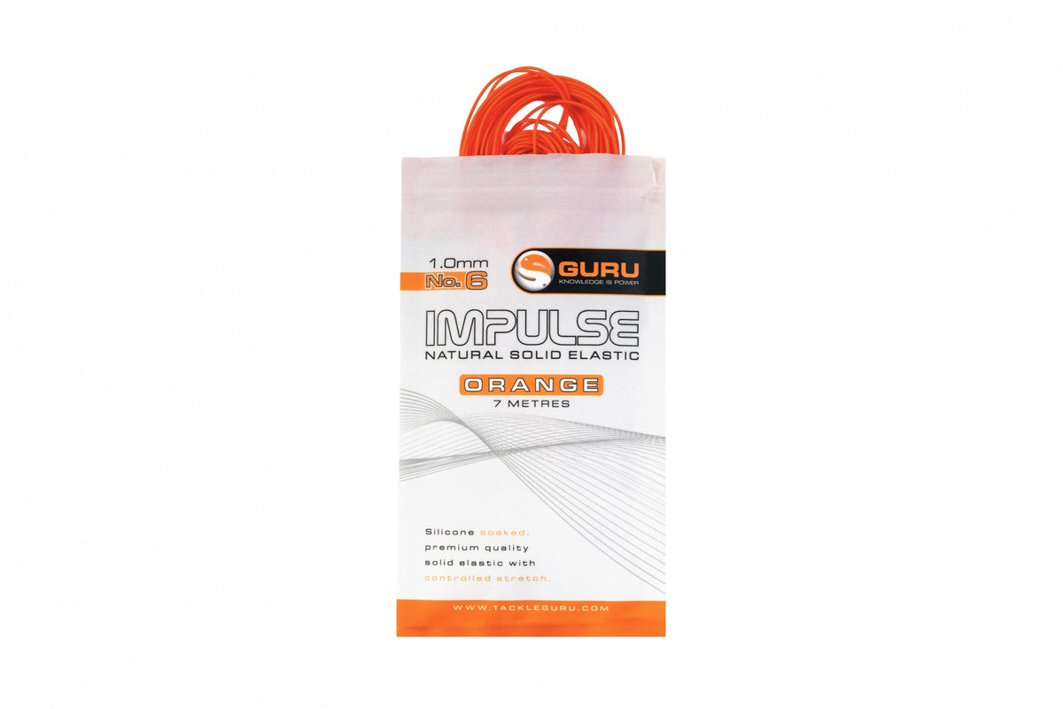 Tackle Guru - Impulse Natural Solid Elastic | 1mm Orange 7m
