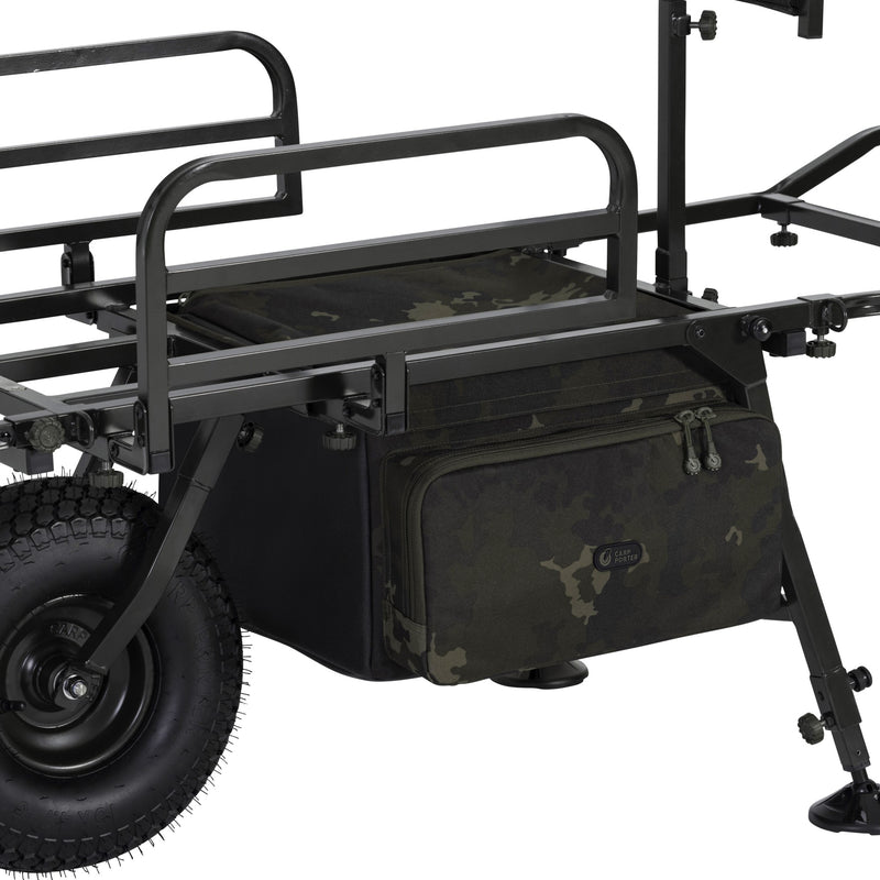 Load image into Gallery viewer, Carp Porter - Deluxe Drop-In Barrow Bag Dark Kamo
