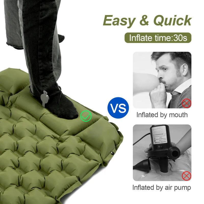 Load image into Gallery viewer, Night Cat Inflatable Sleeping Air Pad with Pillow
