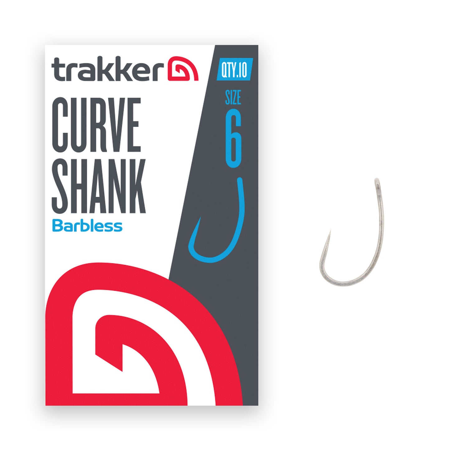 Trakker Curve Shank Hooks Size 6 (Barbless)