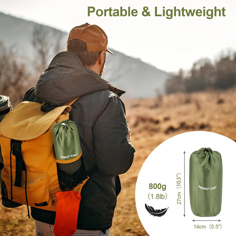 Load image into Gallery viewer, Night Cat Inflatable Sleeping Air Pad with Pillow
