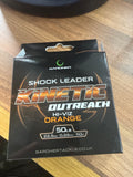 Kinetic OutReach Shock Leader ORANGE 50lb 0.26mm 50m