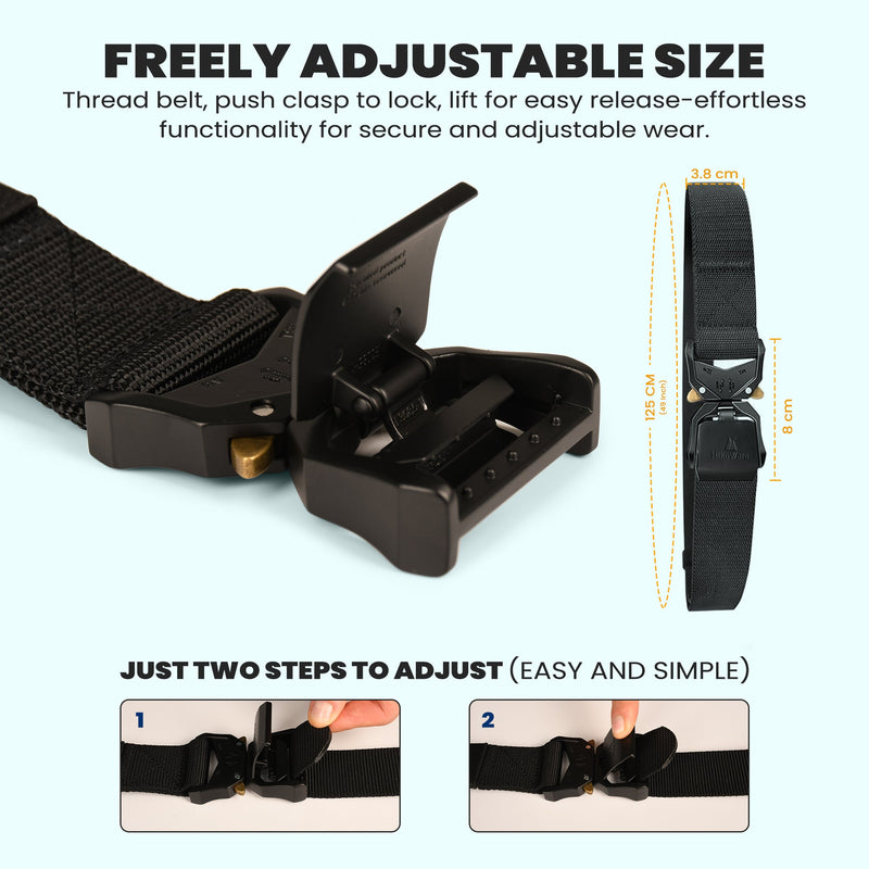 Load image into Gallery viewer, HikeWare Tactical Nylon Hiking Belt
