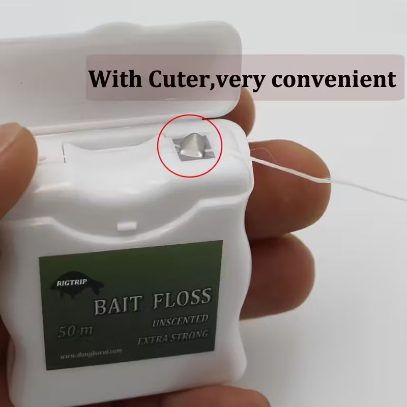 Load image into Gallery viewer, 50m/164ft Carp Fishing Accessories, Bait Floss Grips POP UP Boilies Holder, Chod Hair Ronnie Rig Method Feeder Fishing Tackle Terminal
