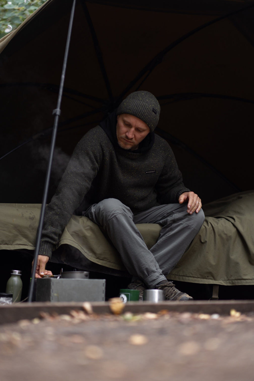 KORDA -Mindset Fisherman Knitted Sweater | Dark Olive XXXL