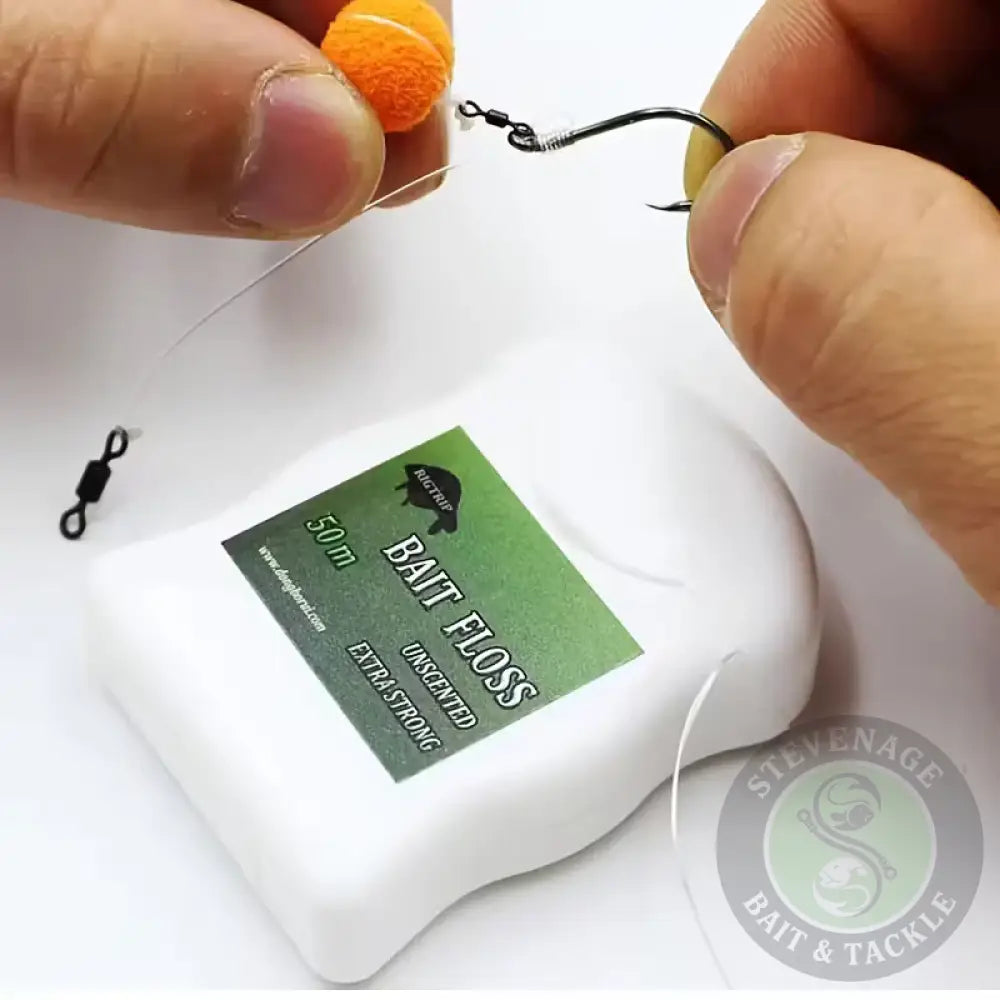 50m/164ft Carp Fishing Accessories Bait Floss Grips POP UP Boilies Holder Chod Hair Ronnie Rig Method Feeder Fishing