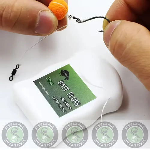 50m/164ft Carp Fishing Accessories Bait Floss Grips POP UP Boilies Holder Chod Hair Ronnie Rig Method Feeder Fishing