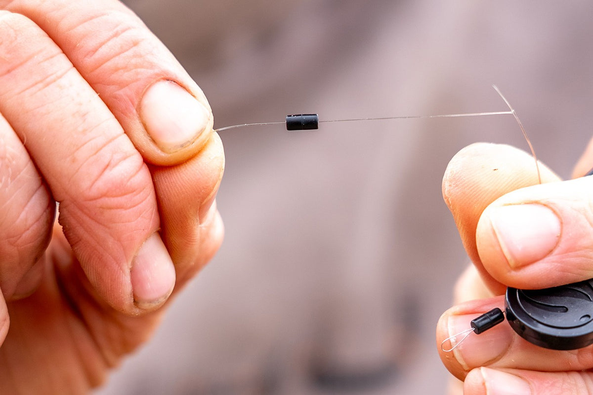 Tackle Guru - Super Tight Line Stops Squared Black | Medium