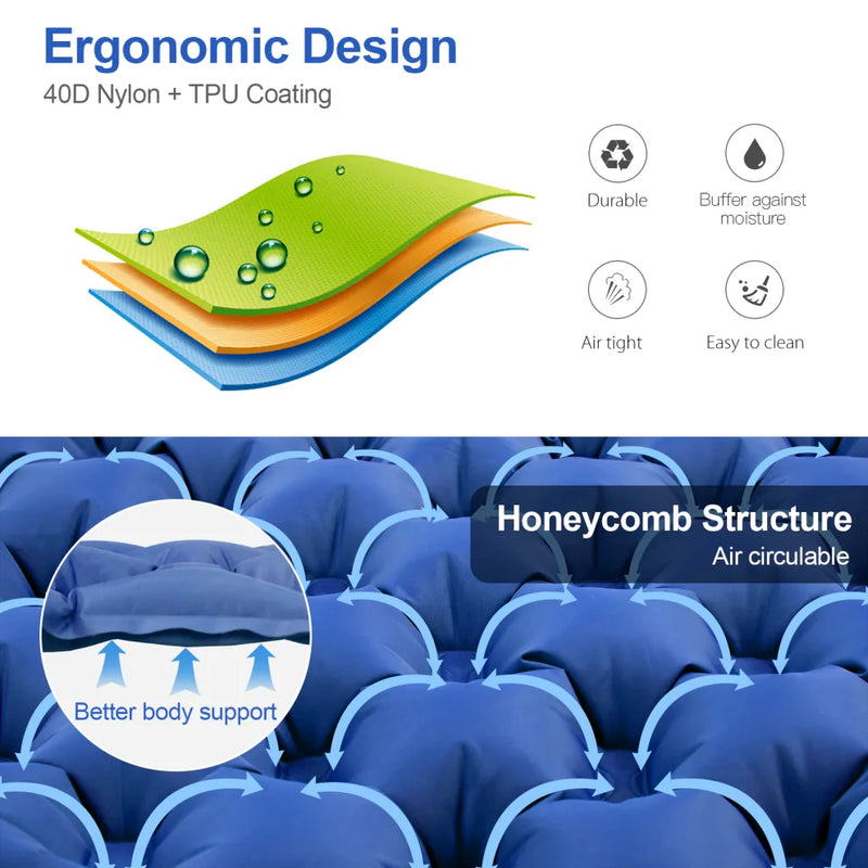 Load image into Gallery viewer, Night Cat Inflatable Sleeping Air Pad with Pillow
