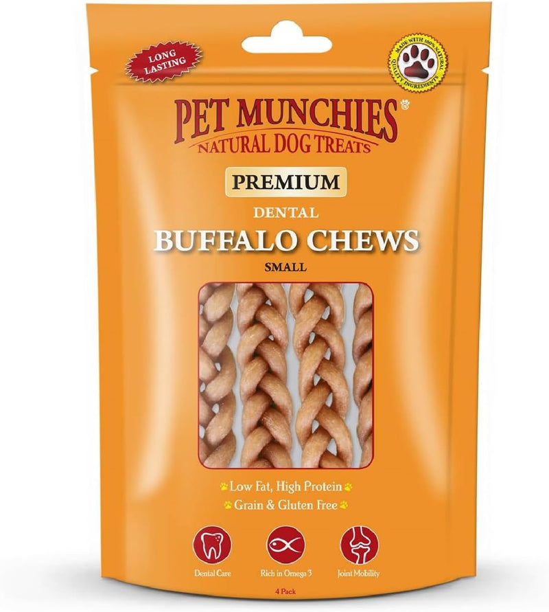 Load image into Gallery viewer, Pet Munchies Buffalo Small 4pk
