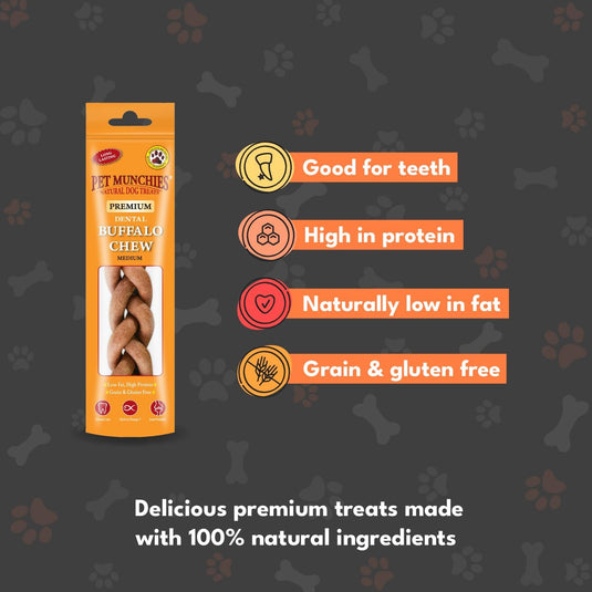Pet Munchies Buffalo Medium 55gm