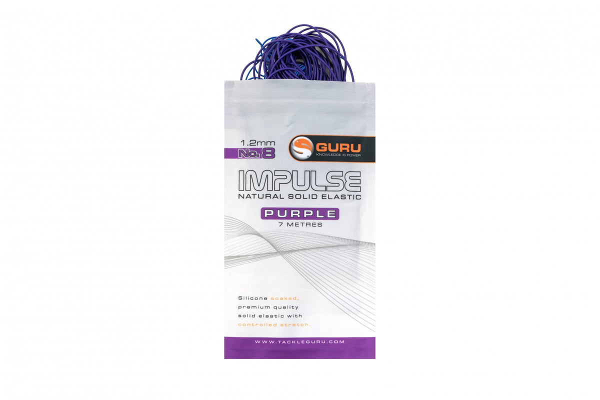 Tackle Guru - Impulse Natural Solid Elastic | 1.2mm Purple 7m