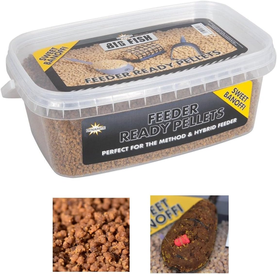 Dynimate baits - Big Fish Feeder Ready Pellets Sweet Banoffi 1.2kg