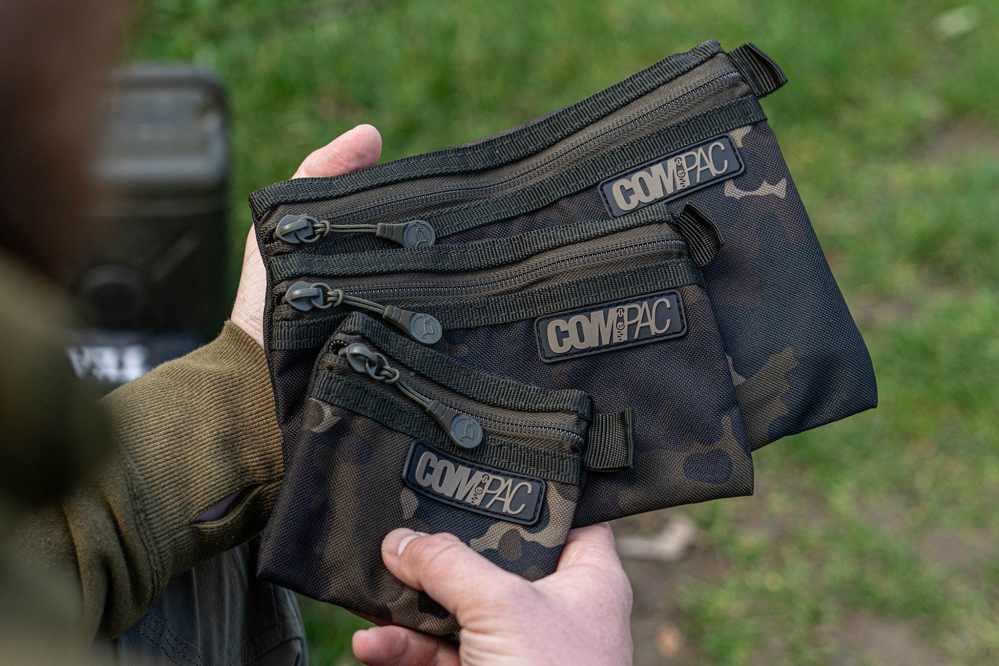 Korda - Compac Wallets Set of 3 | Dark Kamo