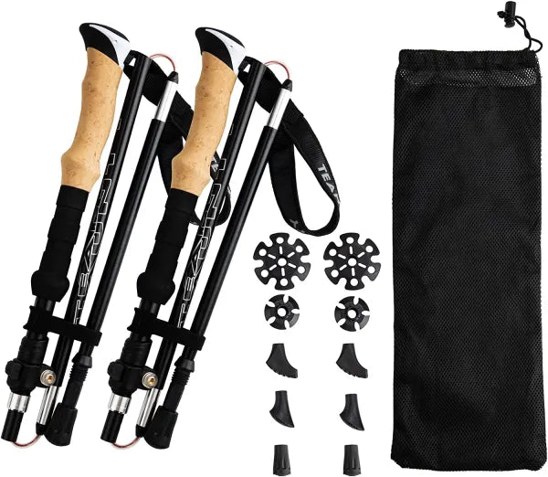 Load image into Gallery viewer, Night Cat Folding Trekking Poles
