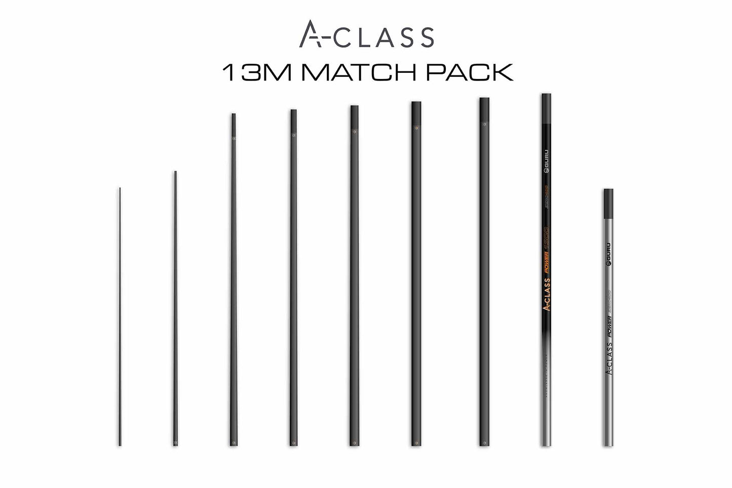 Tackle Guru - A-CLASS 13.0m Pole - Match Pack