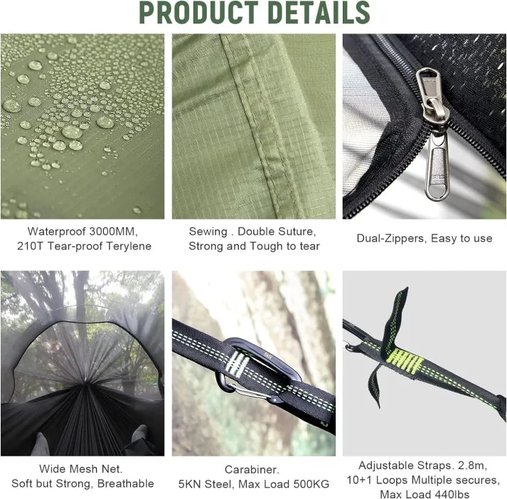 Load image into Gallery viewer, Night Cat Hammock Tent
