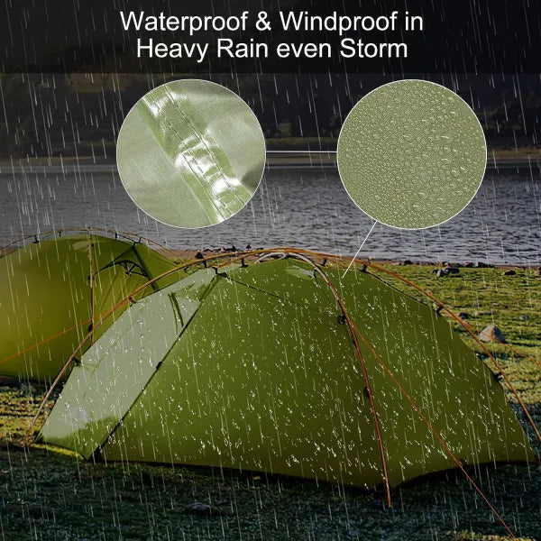 Load image into Gallery viewer, Night Cat 2 Persons backpacking tent with Aluminium Poles
