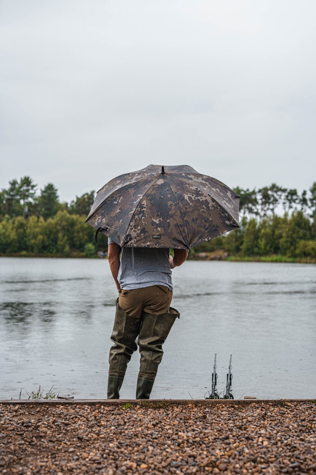 Korda - Compac Umbrella Dark Kamo