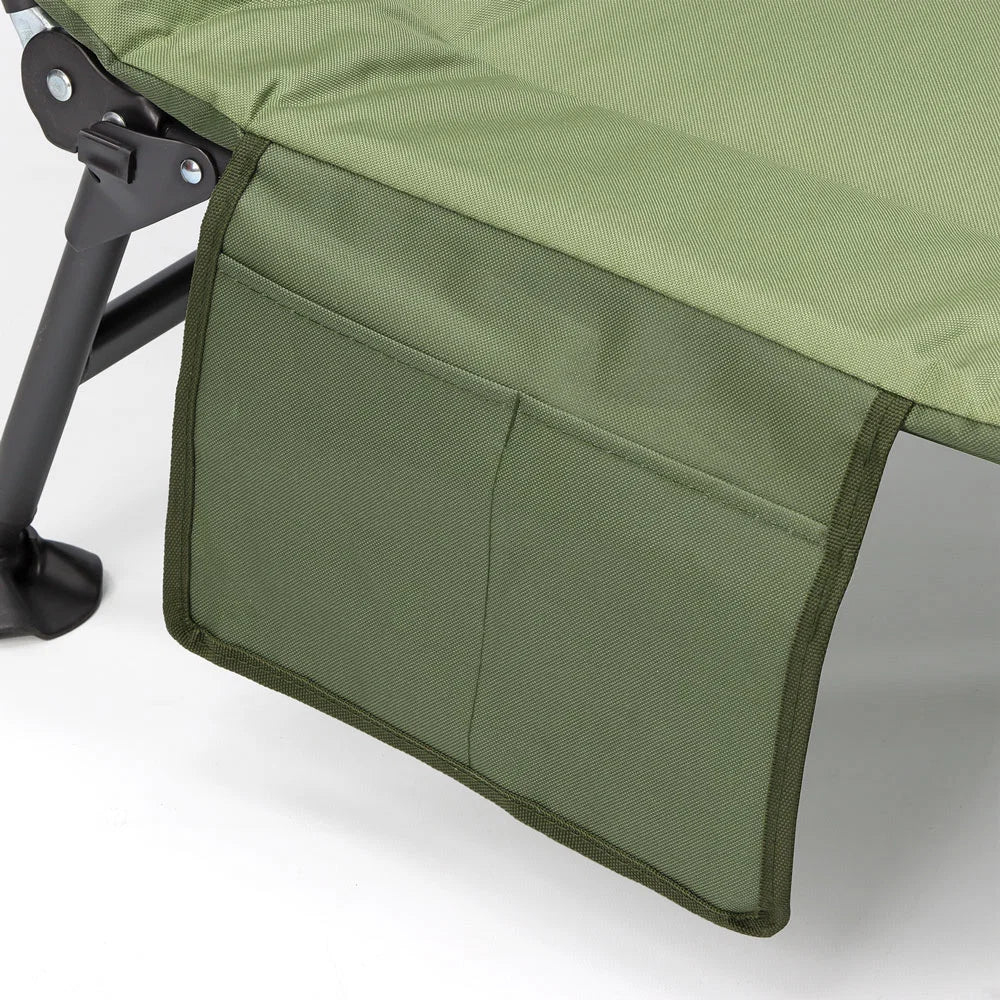 Angling Pursuits Compact Bed Chair - 6 Leg Adjustable Compact Carp Fishing Bed Chair