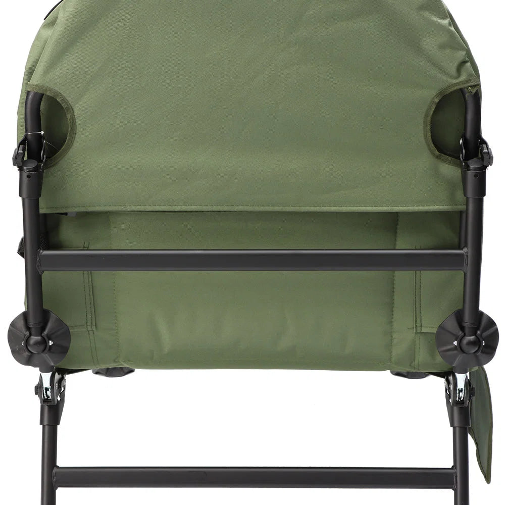 Angling Pursuits Compact Bed Chair - 6 Leg Adjustable Compact Carp Fishing Bed Chair