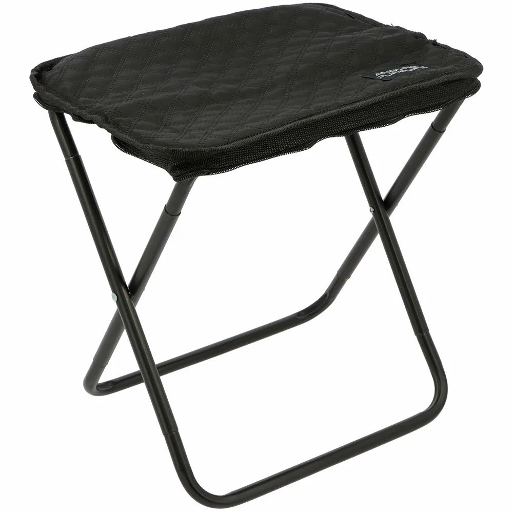 Angling Pursuits Stool - Quick Folding Compact Outdoor Stool In Black