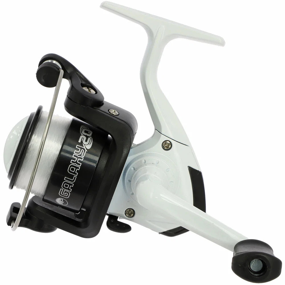 Angling Pursuits Galaxy 20 - 1BB Fishing Reel with 8lb Line (Black / White)