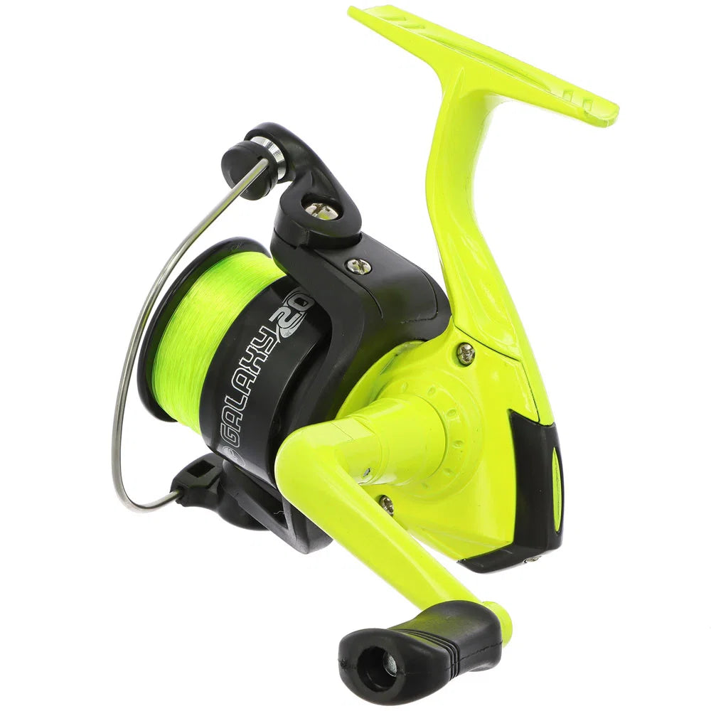 Angling Pursuits Galaxy 20 - 1BB Fishing Reel with 8lb Line (Black / Yellow)