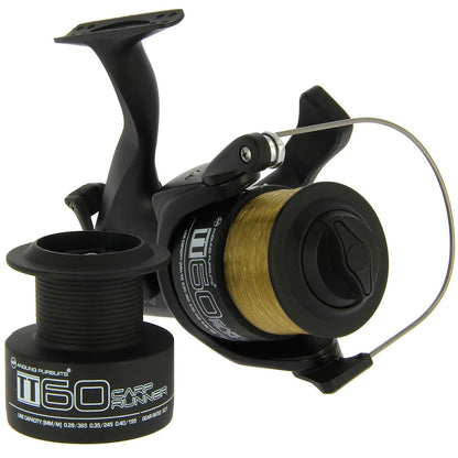 Angling Pursuits TT 60 - 4BB Carp Runner Reel with 10lb Line and Spare Spool