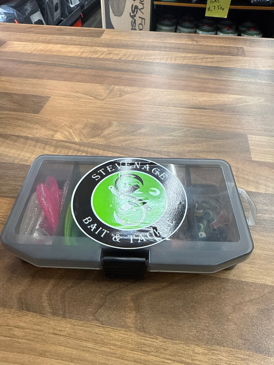 Stevenage  Bait and Tackle 76pcs 208g TEXAS RIG Fishing Lure Set Swimbait Fishing Lures Set Box with Jig Head Soft Lure Bait Freshwater Saltwater