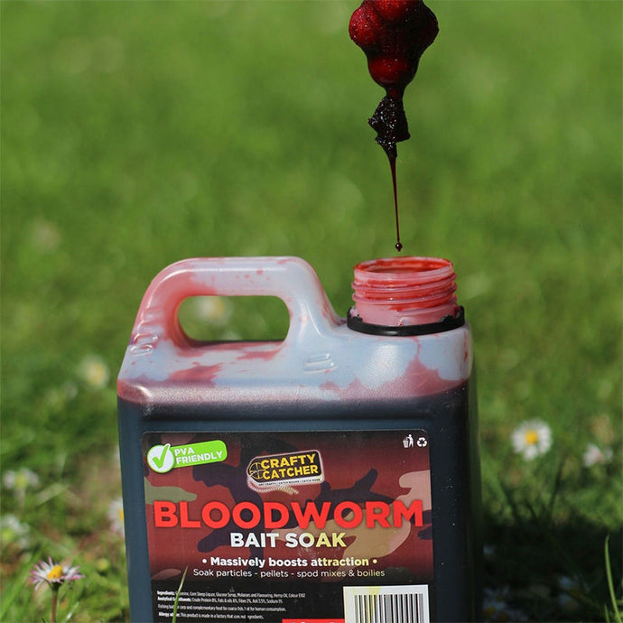 Crafty Catcher Bloodworm Bait Soak 1L