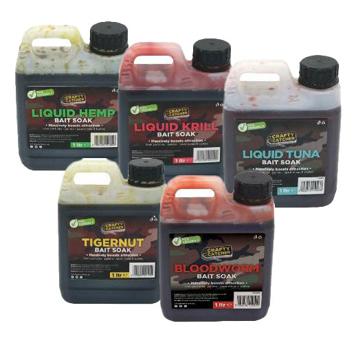 Load image into Gallery viewer, Crafty Catcher Liquid Krill Bait Soak 1L
