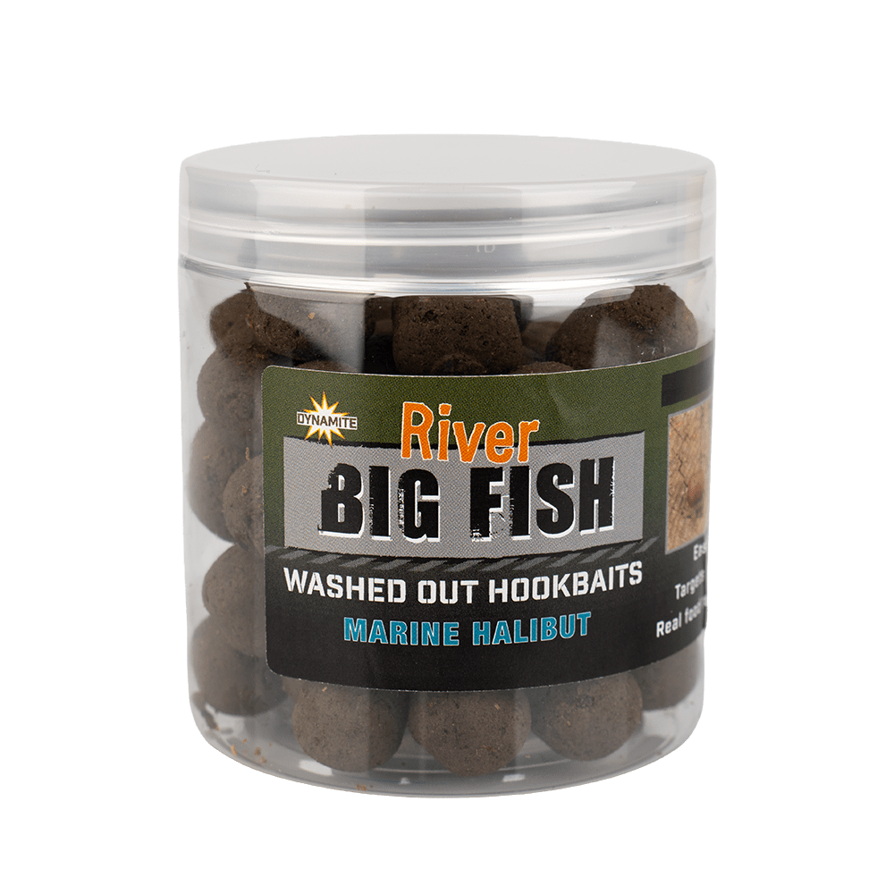 Dynamite Baits Big Fish River Washed Out Hookbaits Marine Halibut