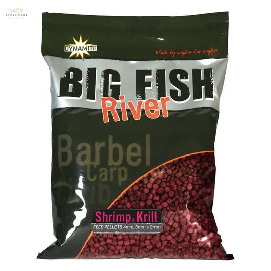 Dynamite Baits BIG FISH RIVER PELLETS - SHRIMP & KRILL 4 6 8MM DYNAMITE BAITS
