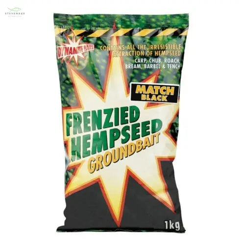 Dynamite Baits Frenzied Hemp Super Match Black Groundbait 1kg DY451 DYNAMITE BAITS