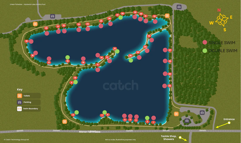 The Fish N Show  Linear Fisheries - Hardwick & Smiths - Weekend Ticket June 2027