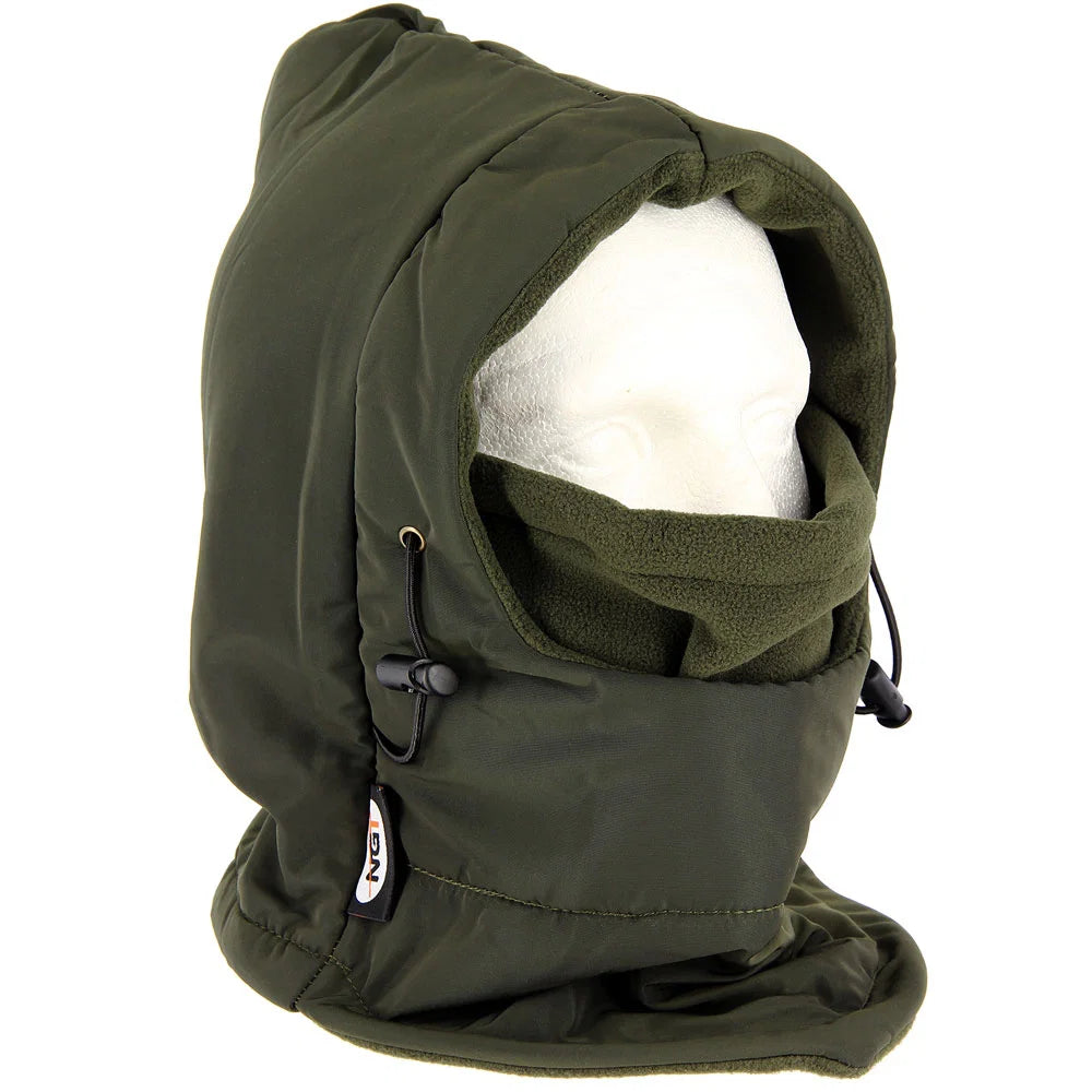 NGT DLX Snood - Fleece Lined Water and Wind Proof Deluxe Snood with Face Guard