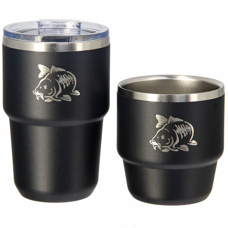 Load image into Gallery viewer, NGT Twin Mug Set - 304SS Stackable Outdoor Drink Set
