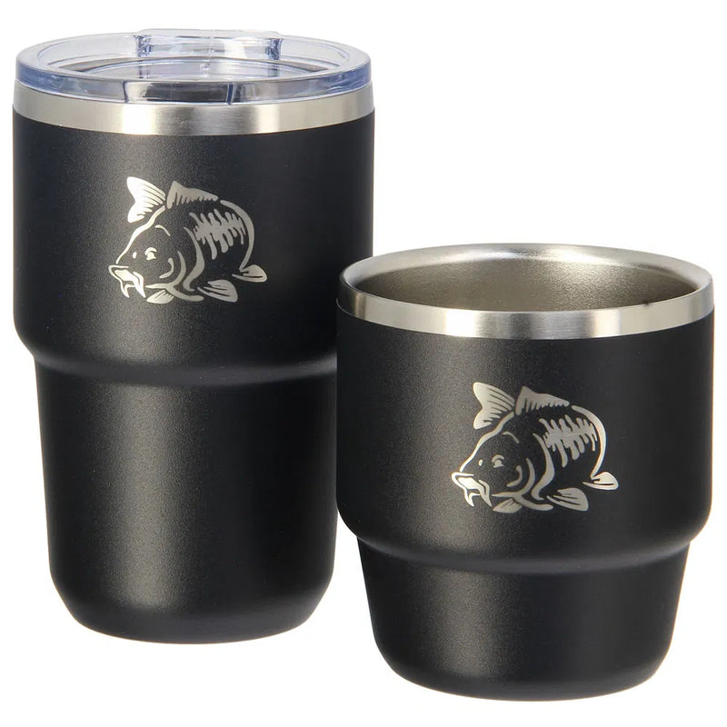 Load image into Gallery viewer, NGT Twin Mug Set - 304SS Stackable Outdoor Drink Set
