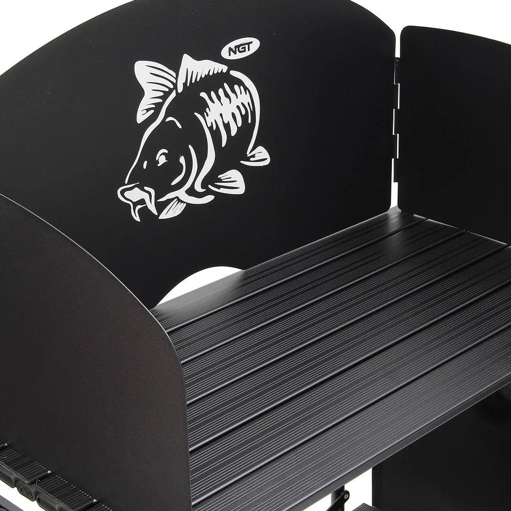 NGT Prep Station – Folding Multi-Section Outdoor Cooking Station with Carry Case