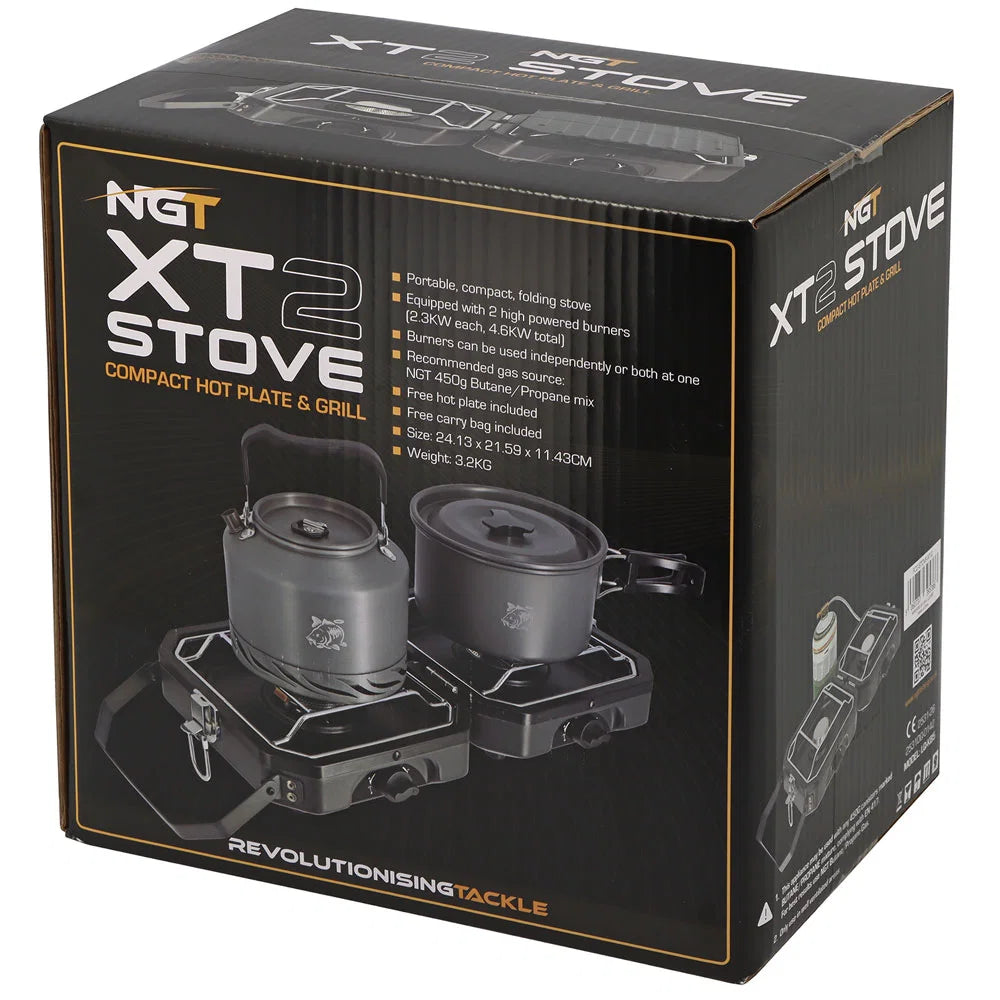 NGT XT Twin Stove - Twin Stove System with Griddle and Case