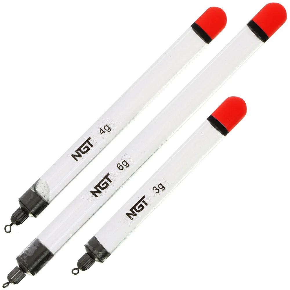 NGT 3 Pack Carp Waggler Floats - 9cm 3g, 11cm 4g and 13cm 6g Mixed Pack
