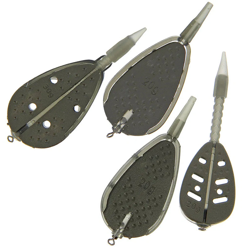 Load image into Gallery viewer, NGT Dynamic Method Feeder Set - 4 Deluxe 25g Feeders with Mould
