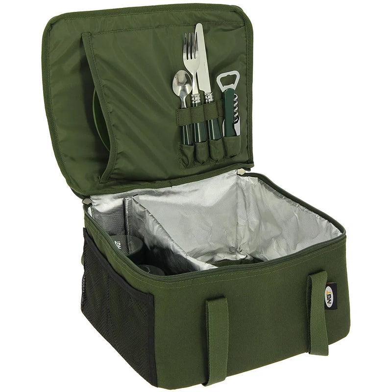 Load image into Gallery viewer, NGT Food and Brew Kit Bag - Insulated Bag with Cutlery, Mug, Pots and Plate

