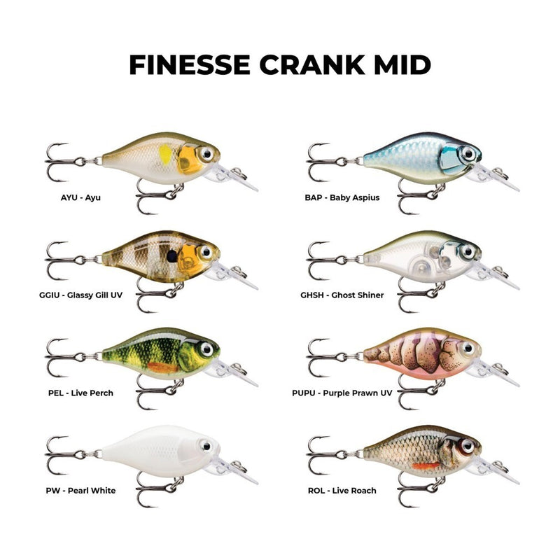 Load image into Gallery viewer, Rapala X-Light Crank Mid Runner Fishing Lure - Finesse Crankbait Lure Colour 3.5cm
